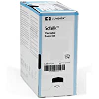 Sutura Seda Negra SOFSILK 3-0 BLK 19mm 3-8 75 cm-Caja 12 u
